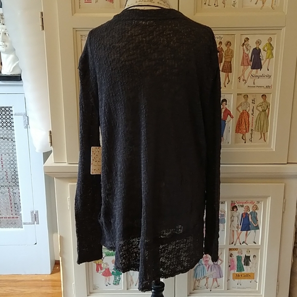 NWT Free People dark gray sweater Sz S - Picture 3 of 10